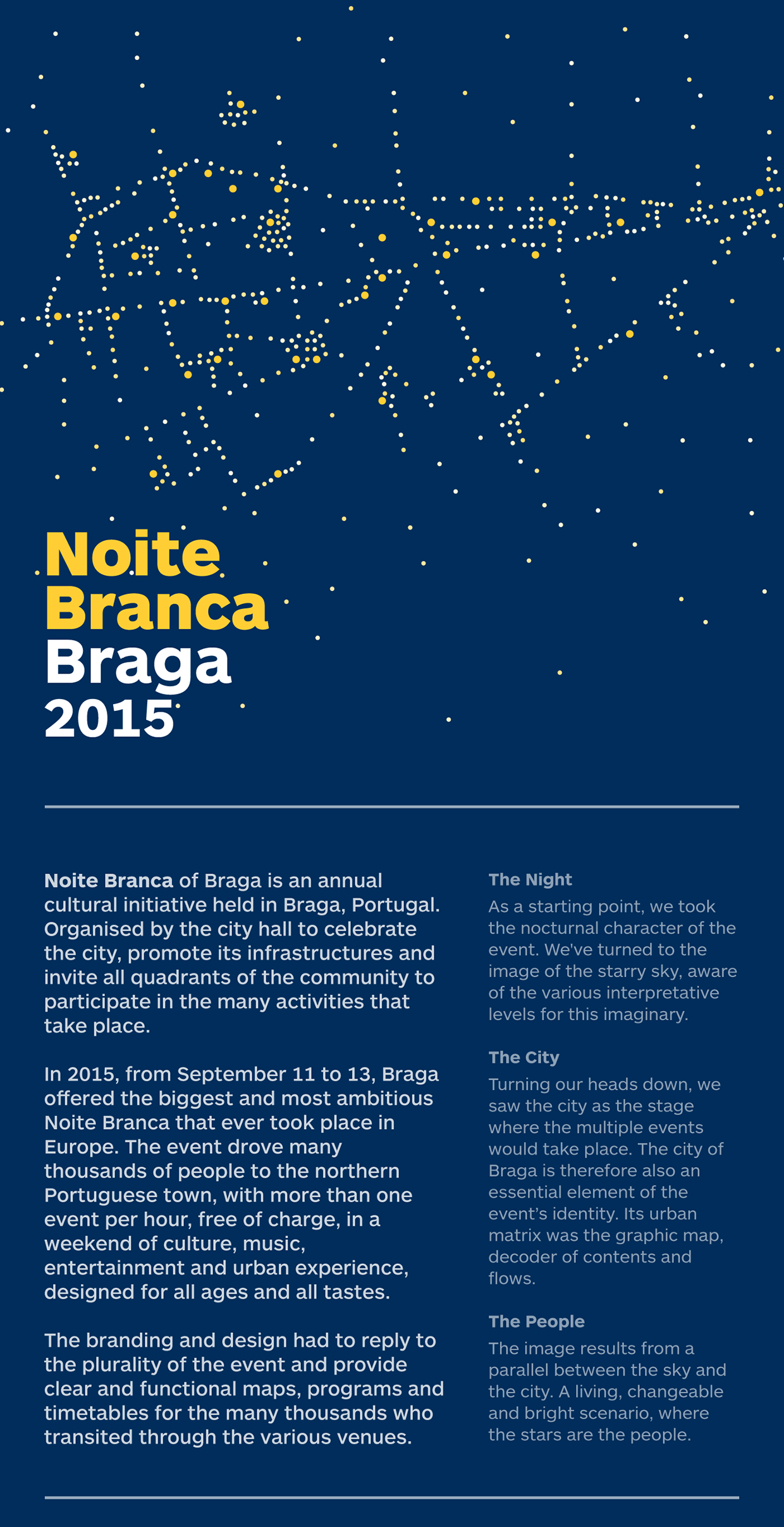 葡萄牙Noite Branca Braga 2015 VI設計